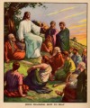 宗教的なクリスチャンの祈り方を教えるイエス
